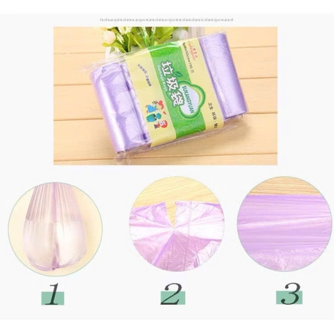 TDEP. Set 5 Cuộn 75 Túi Rác Sinh Học 45x50cm