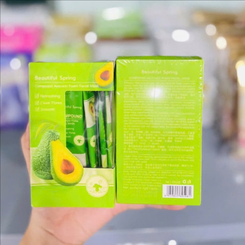 Hộp 10 Gói Mặt Nạ Sủi Bọt Thải Độc Tinh Chất Bơ NO.0508 (4g x 10 gói)