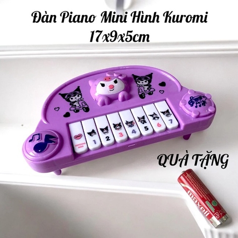 Đàn Piano Mini Hình Kuromi 17x9x5cm