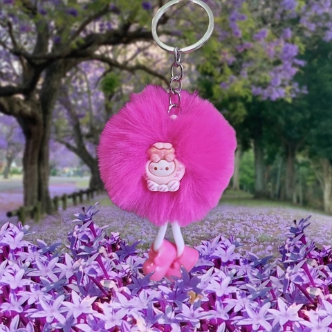 Móc khóa bông dễ thương