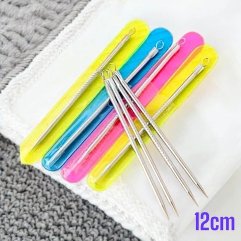 17.3 Sét 2 cây nặn mụn inox