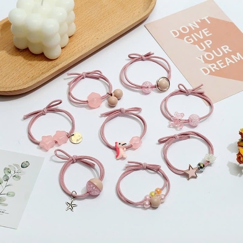 9.2 Sét 2 dây cột tóc công chúa dễ thương (ngẫu nhiên)