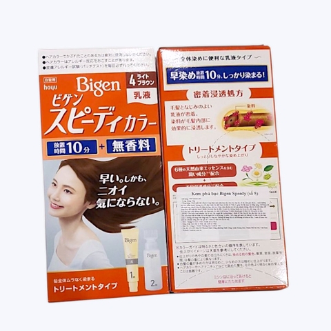 Kem nhuộm phủ bạc thảo dược Bigen Speedy