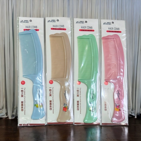 T12. Lược chải tóc họa tiết mèo 21x5cm (ngẫu nhiên)
