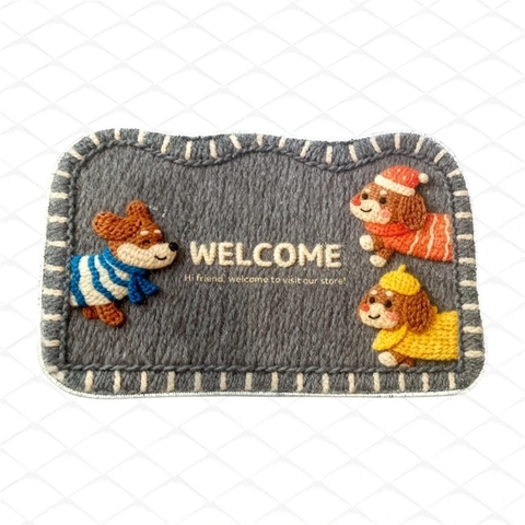 Thảm lau chân lông cún mèo (61×40cm)