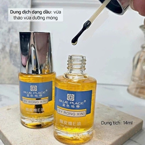 Dầu Tháo Móng Úp, Móng Giả Blue Place 14ml