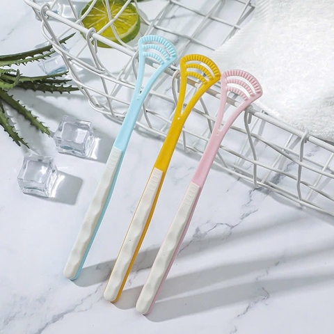 Sét 2 dụng cụ vệ sinh lưỡi tác dụng kép