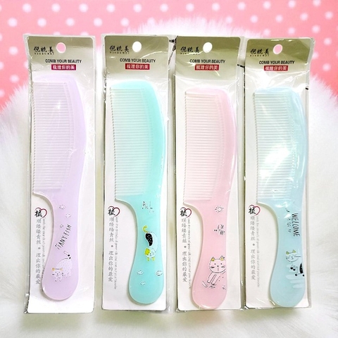 Lược chải tóc họa tiết mèo 21x5cm No.201-2 (ngẫu nhiên)