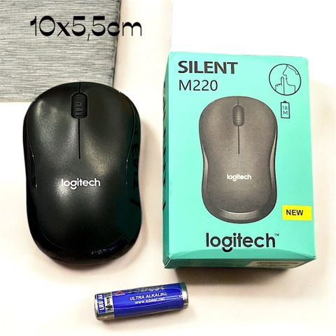 Chuột không dây Logitech M220 10x5,5cm