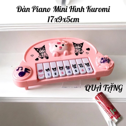 Đàn Piano Mini Hình Kuromi 17x9x5cm