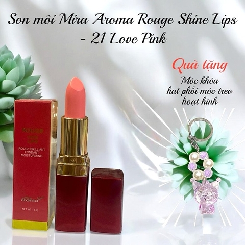 16.3 Son môi Mira Aroma Rouge Shine Lips - 21 Love Pink