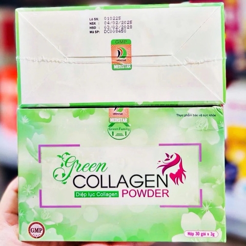 Tảo diệp lục Green Collagen 30gói x 3gr