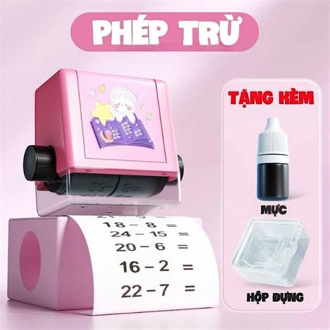 NTCT1. Con lăn máy tạo, in phép tính thông minh dành riêng cho bé 4,5x5xcm