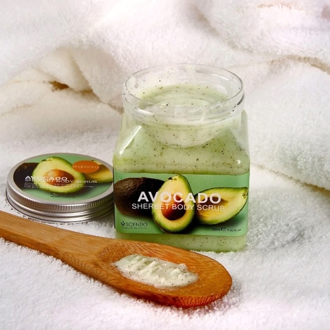 Tẩy Tế Bào Chết Toàn Thân Beauty Buffet Scentio Avocado Sherbet Body Scrub Hương Bơ 350ml