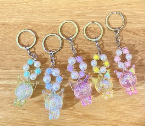 Móc khóa hạt phối móc treo hoạt hình nhiều mẫu