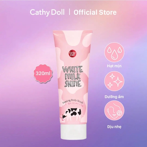 Tẩy tế bào chết Cathy Doll White Milk Shine Peeling Body Scrub Thái Lan 320ml