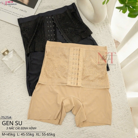 B7.4.{CN}Quần genn bụng 3 nấc cài No.316