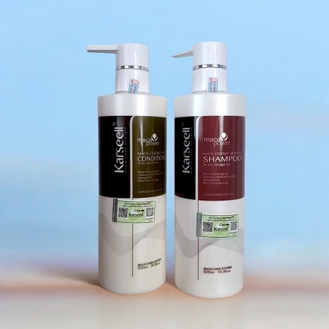 Dầu Gội Xả Karseell Collagen Cho Tóc Khô Hư Tổn 500ml