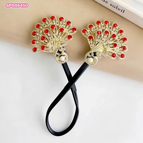 T6.Thanh Tạo Kiểu Tóc Đuôi Công Đính Đá