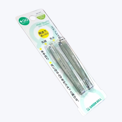 17.2 Sét 2 nhíp inox cao cấp Green Bell Japan QQ-503