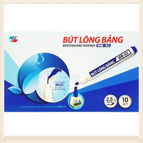 Bút Lông Bảng Thiên Long 2.5mm WB03 - Xanh