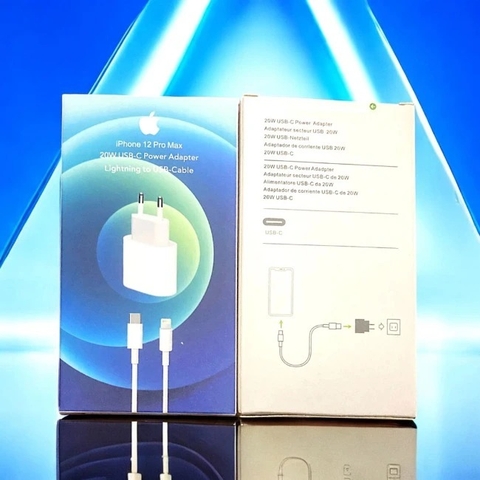 Bộ Sạc Iphone 12 Promax 20W USB-C Power Adapter Lightning To USB-Cable