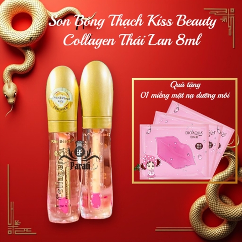16.3 Son Bóng Thạch Kiss Beauty Collagen Thái Lan 8ml