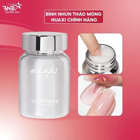 Dung dịch tháo móng Huaxi 80ml chính hãng