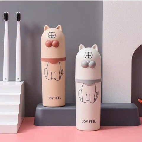 CT2. Hộp đựng bàn chải, kem đánh răng hình mèo 20*5,5cm