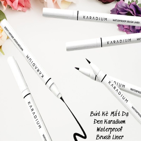 Bút Kẻ Mắt Dạ Đen Karadium Waterproof Brush Liner