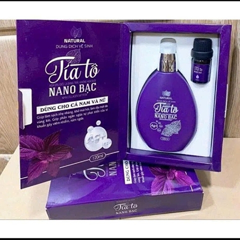 Dung dịch vệ sinh Tía Tô dùng cho Nam và Nữ (tặng kèm nước hoa)120ml