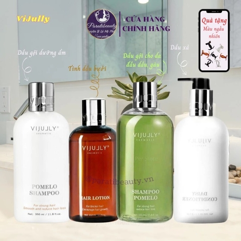 Dầu Gội Bưởi Vijully Pomelo Shampoo Làm Mượt Và Giảm Rụng Tóc 350ml
