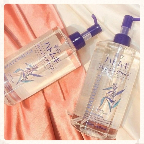 Dầu Tẩy Trang Ý Dĩ Dưỡng Ẩm  Reihaku Hatomugi The Cleansing Oil 500ml