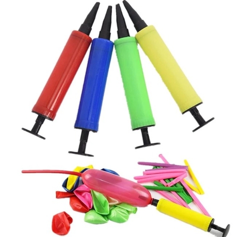 Set bóng bay nhiều màu sắc kèm bơm