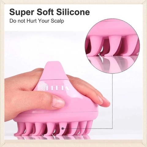 Lược Gội Đầu Giảm Gàu, Giảm Rụng Tóc Massage  Heeta