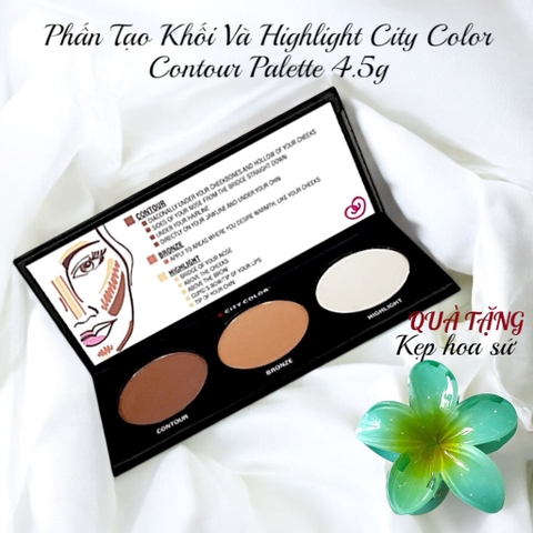 Phấn Tạo Khối Và Highlight City Color Contour Palette 4.5g