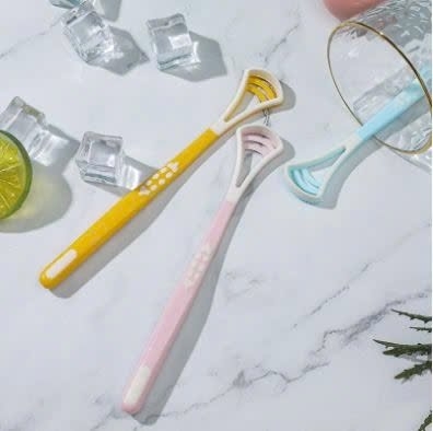 Sét 2 dụng cụ vệ sinh lưỡi tác dụng kép