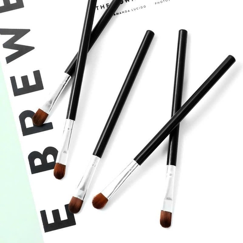 T9. Cọ đánh phấn mắt, chải lông mày lông mềm 13,5cm