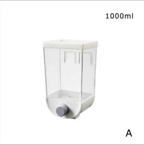 Hộp đựng hạt ngũ cốc gắn tường có nút ấn tự động nhả 1000ml