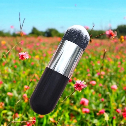 T9. Cọ Tán Kem Nền Bầu Tròn Màu Đen