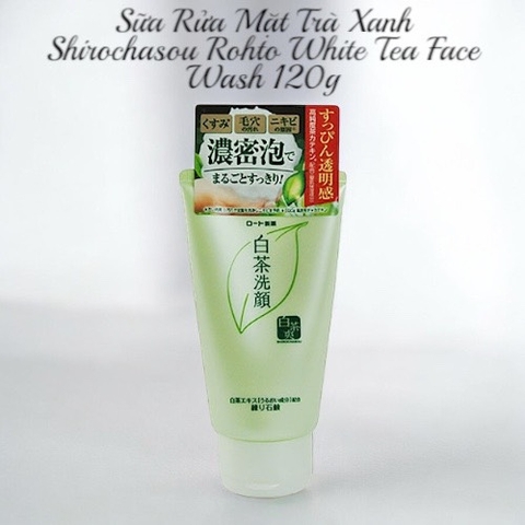 Sữa Rửa Mặt Trà Xanh Shirochasou Rohto White Tea Face Wash 120g