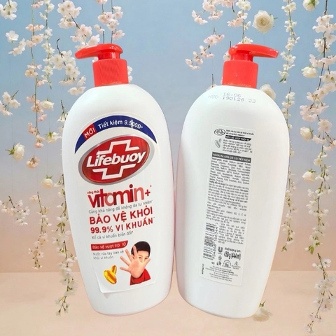 Nước rửa tay vitamin+ Lifebuoy 450g(444ml)