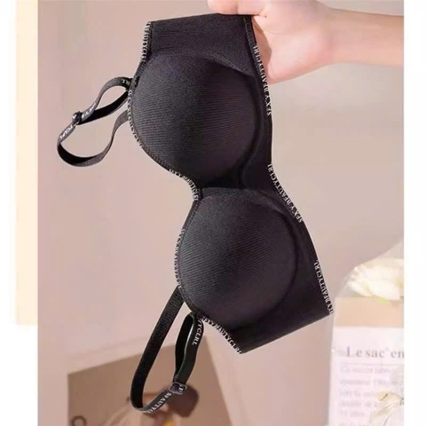 B7.5- Áo ngực , áo bra su màu đen 4807 viền chữ 38/85