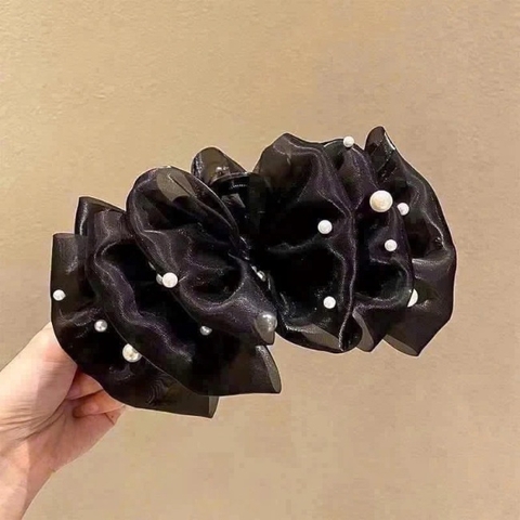 Kẹp tóc voan ngọc 13cm