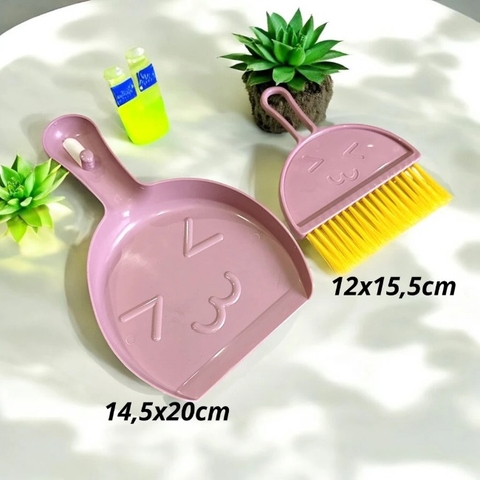 Sét chổi quyét và hốt rác mini hình gấu