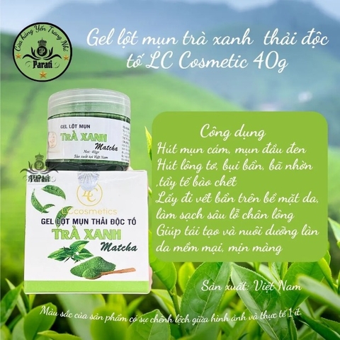 14.11 [VN]Gel lột mụn trà xanh  thải độc tố LC Cosmetic 40g