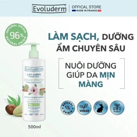 18.5Gel tắm dưỡng da Evoluderm 500ml