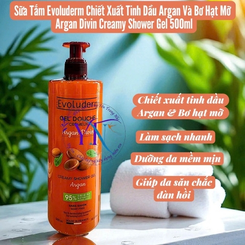 18.5Gel tắm dưỡng da Evoluderm 500ml