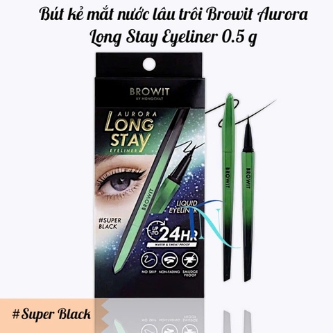16.2 Bút kẻ mắt nước lâu trôi Browit Aurora Long Stay Eyeliner 0.5 g