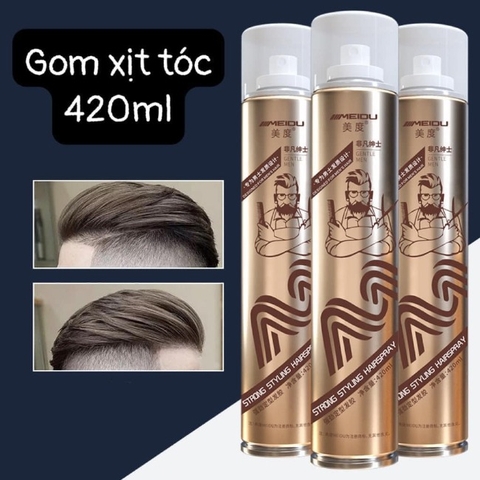 Gôm xịt tóc tạo kiểu MeiDu Gentleman 420ml